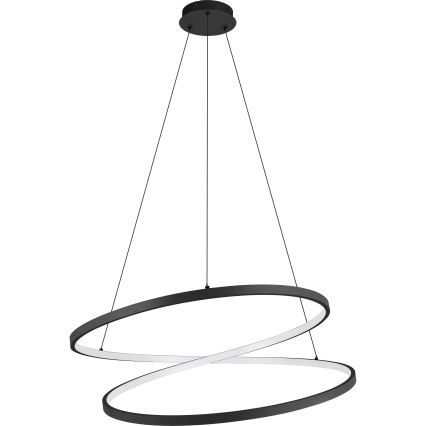 Eglo - LED Lestenec na vrvici LED/42W/230V 3000K črna