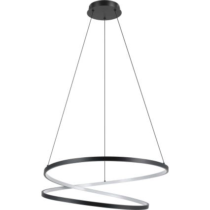 Eglo - LED Lestenec na vrvici LED/42W/230V 3000K črna