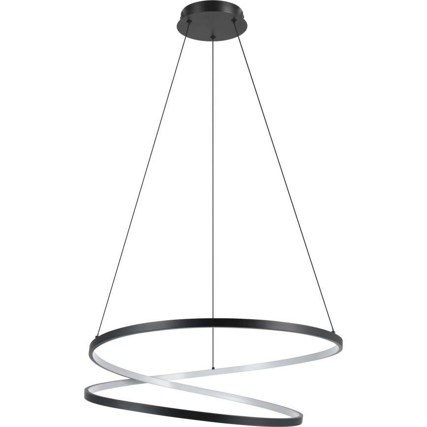 Eglo - LED Lestenec na vrvici LED/42W/230V 3000K črna