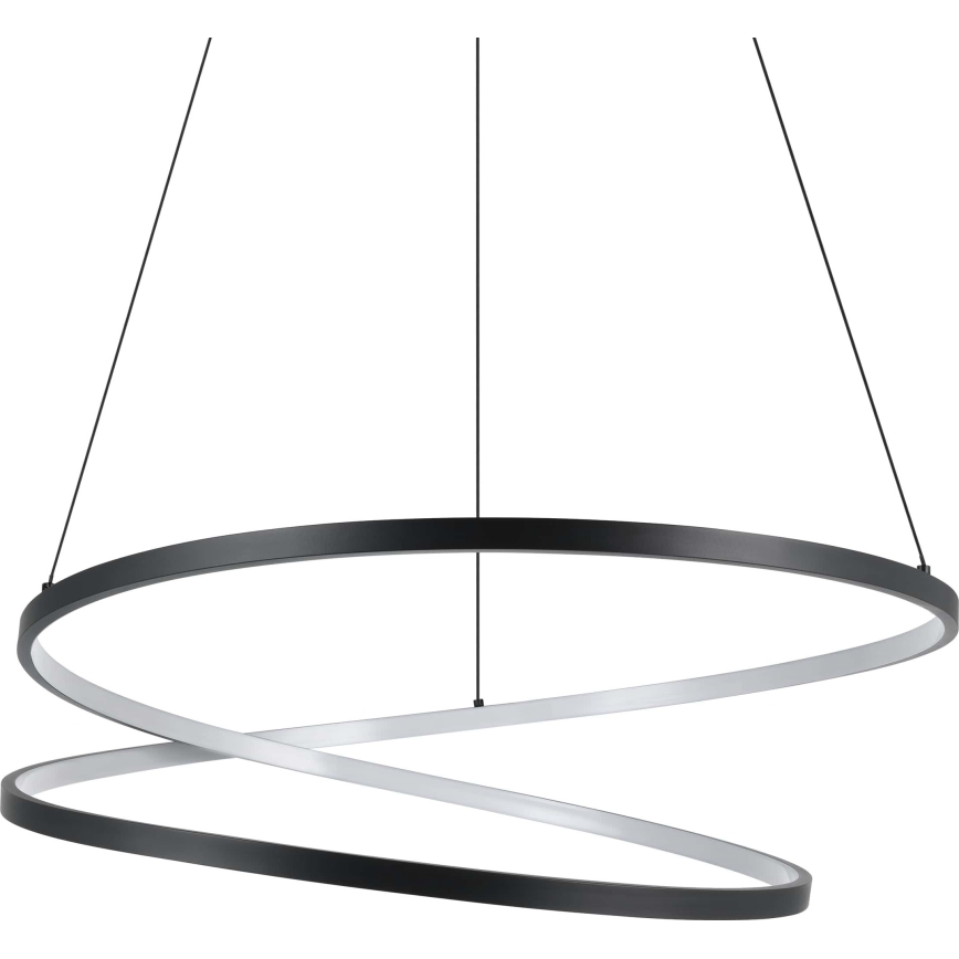 Eglo - LED Lestenec na vrvici LED/42W/230V 3000K črna