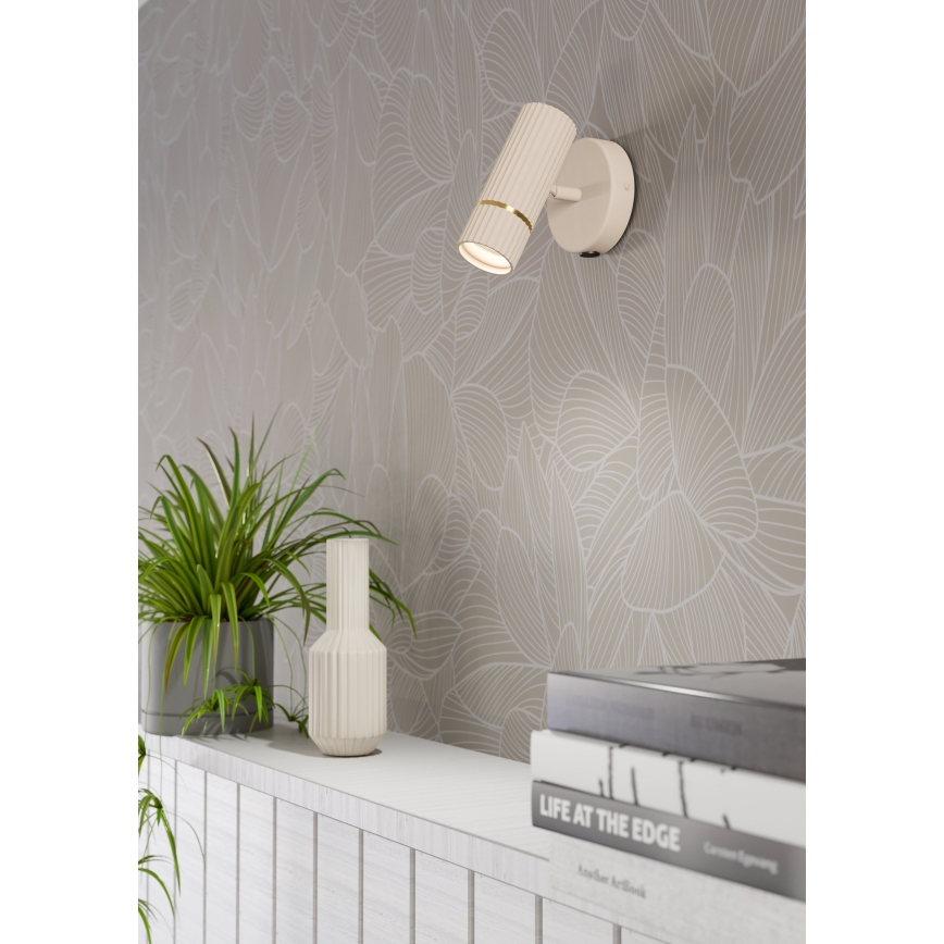 Eglo - LED Stenska svetilka 1xGU10/5W/230V 3000K bež