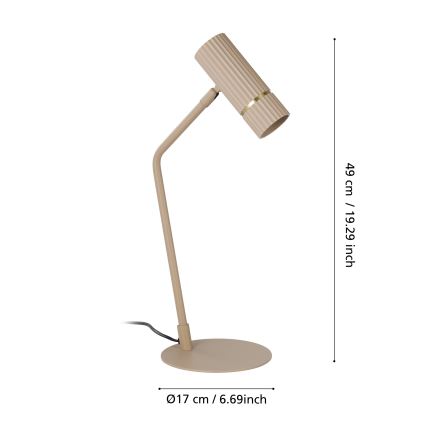 Eglo - LED Namizna svetilka 1xGU10/5W/230V 3000K bež