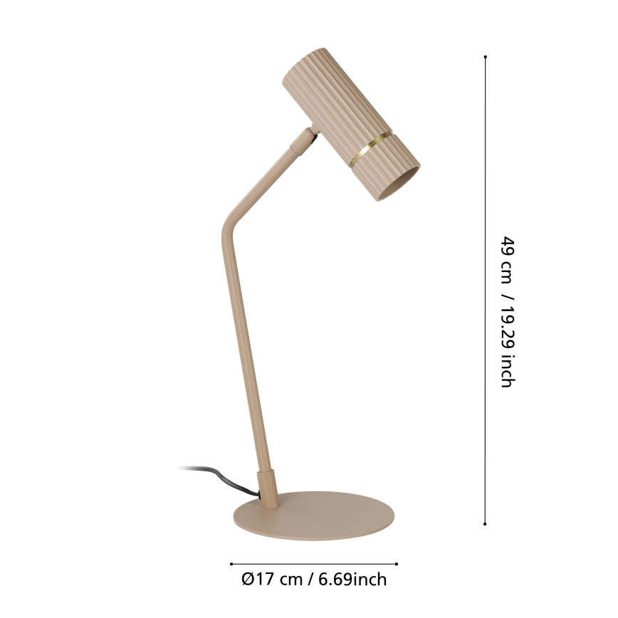 Eglo - LED Namizna svetilka 1xGU10/5W/230V 3000K bež