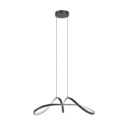 Eglo - LED RGBW Zatemnitveni lestenec na vrvici LED/22W/230V 2700-6500K črna