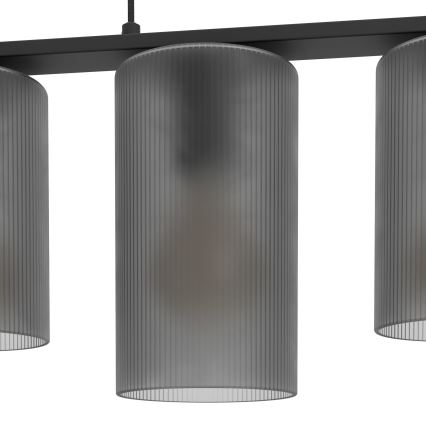 Eglo - Lestenec na vrvici COLOMERA 5xE27/40W/230V siva