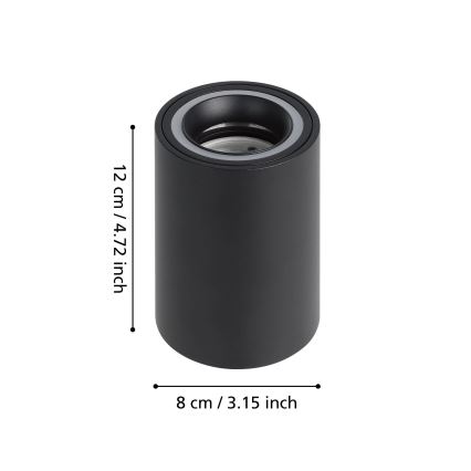 Eglo - LED RGBW Zatemnitveni reflektor LED/4,9W/230V 2700-6500K črna