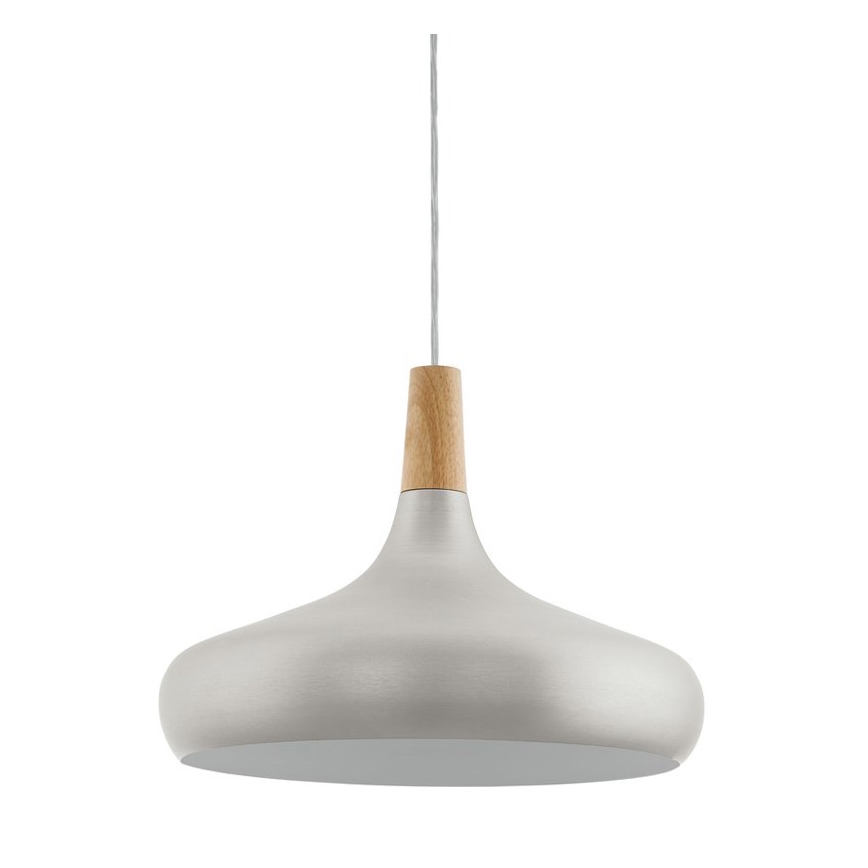Eglo - Lestenec na vrvici 1xE27/40W/230V pr. 40 cm srebrna - FSC certifikat