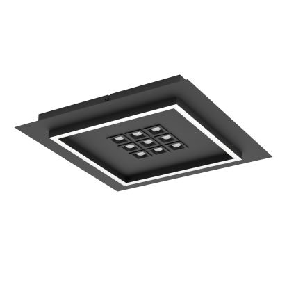 Eglo - LED Zatemnitvena stropna svetilka LED/21,4W/230V 2700-6500K črna + Daljinski upravljalnik