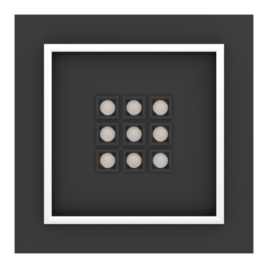 Eglo - LED Zatemnitvena stropna svetilka LED/21,4W/230V 2700-6500K črna + Daljinski upravljalnik