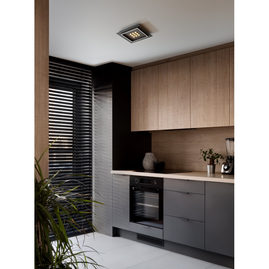 Eglo - LED Zatemnitvena stropna svetilka LED/21,4W/230V 2700-6500K črna + Daljinski upravljalnik