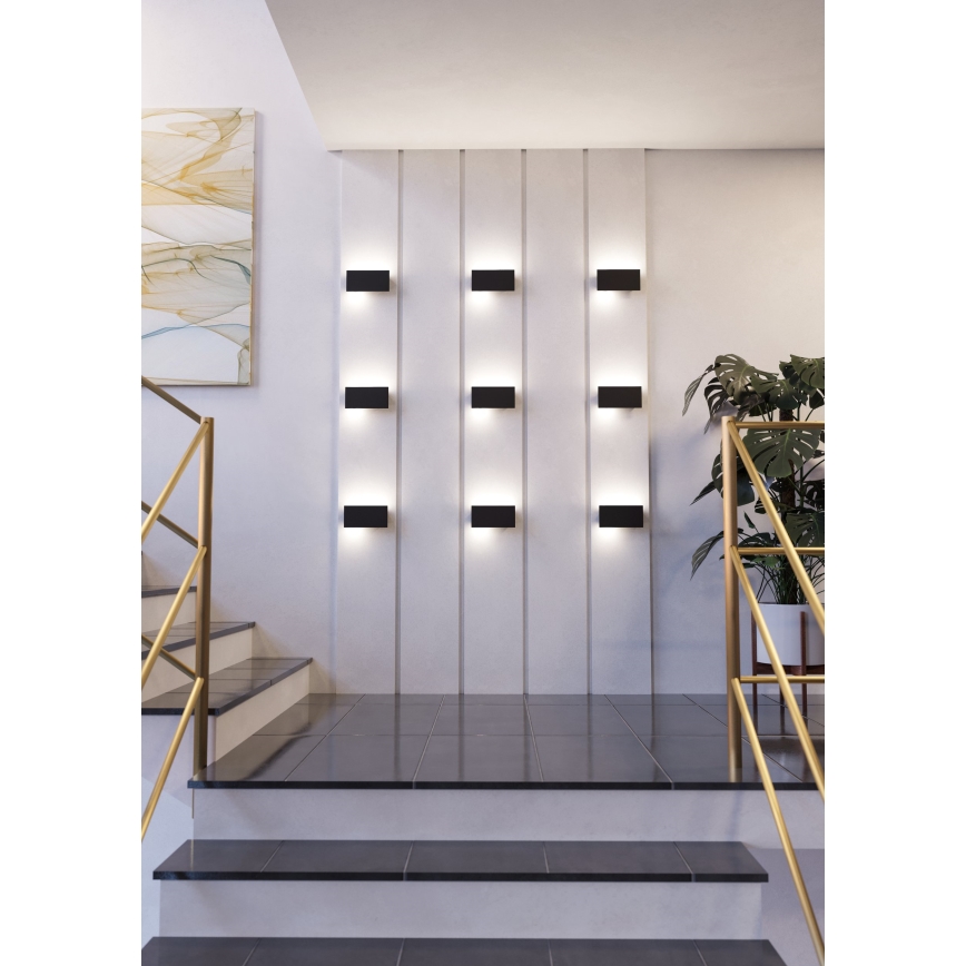 Eglo - LED Stenska svetilka LED/6W/230V 3000K črna