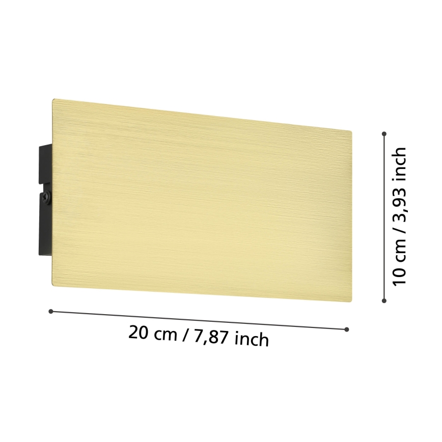 Eglo - LED Stenska svetilka LED/6W/230V 3000K zlata