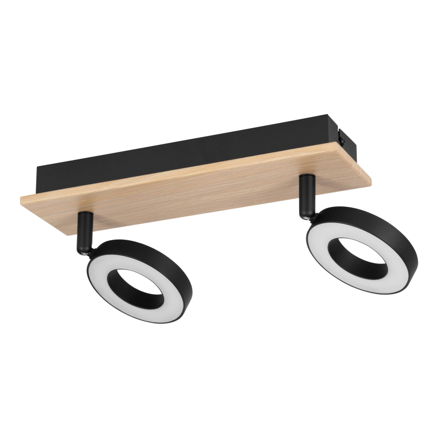 Eglo - LED smerna svetilka 2xLED/4,2W/230V črna/rjava