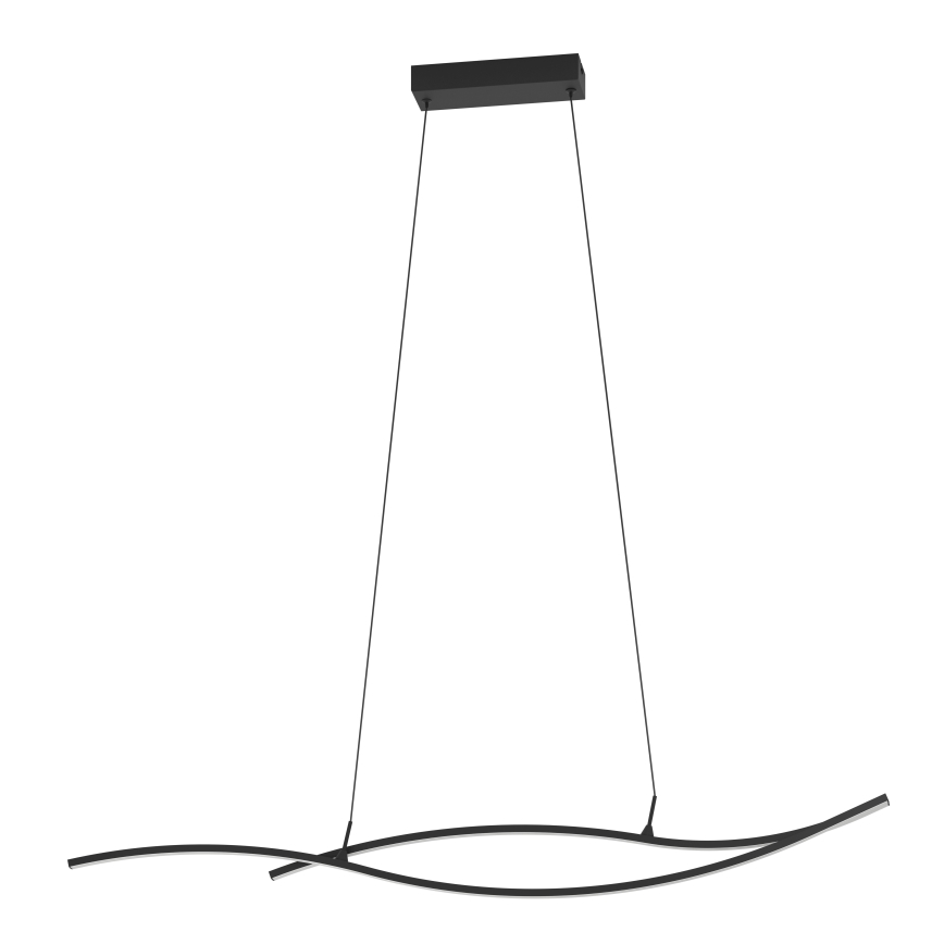 Eglo - LED Lestenec na vrvici LED/20W/230V 4000K črna