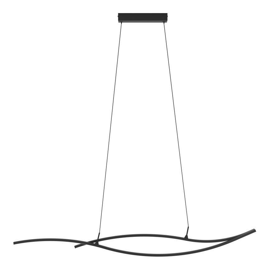 Eglo - LED Lestenec na vrvici LED/20W/230V 4000K črna