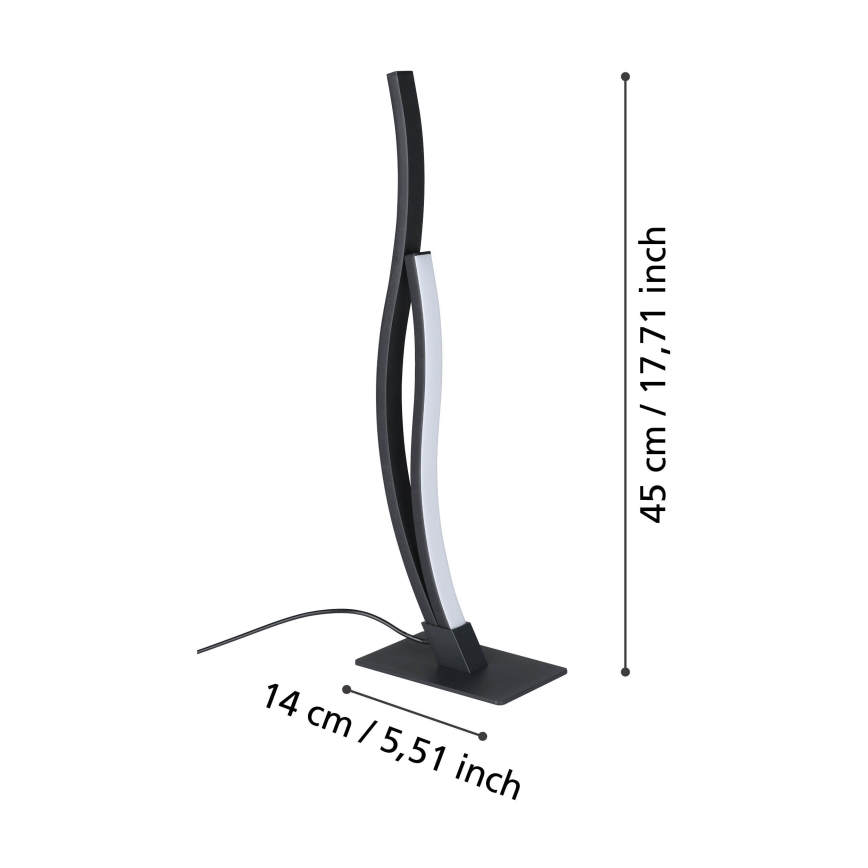 Eglo - LED Namizna svetilka LED/12W/230V 4000K črna