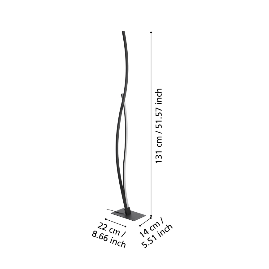 Eglo - LED Talna svetilka LED/20W/230V 4000K črna