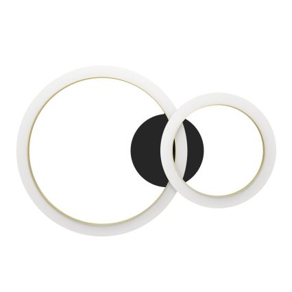 Eglo - LED Zatemnitvena stropna svetilka LED/12W/230V 4000K črna/zlata