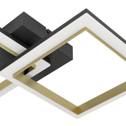 Eglo - LED Zatemnitvena stropna svetilka LED/18,4W/230V 4000K črna/zlata