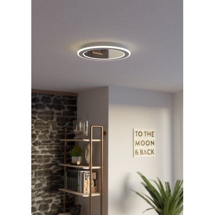 Eglo - LED Zatemnitvena stropna svetilka LED/20W/230V 2700-6500K bela + Daljinski upravljalnik