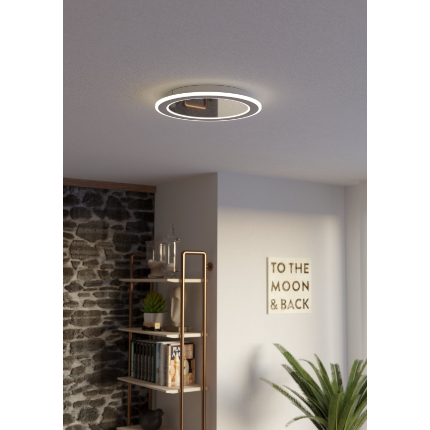 Eglo - LED Zatemnitvena stropna svetilka LED/20W/230V 2700-6500K bela + Daljinski upravljalnik