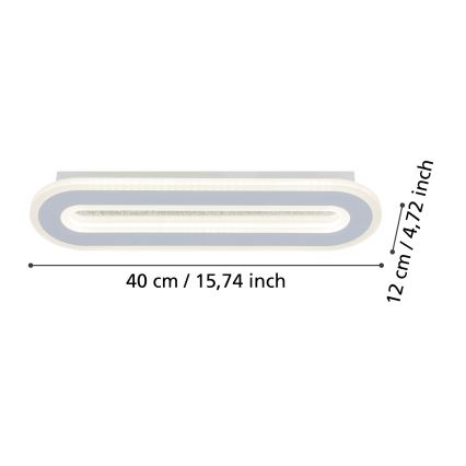 Eglo - LED Stenska svetilka LED/12W/230V 4000K bela