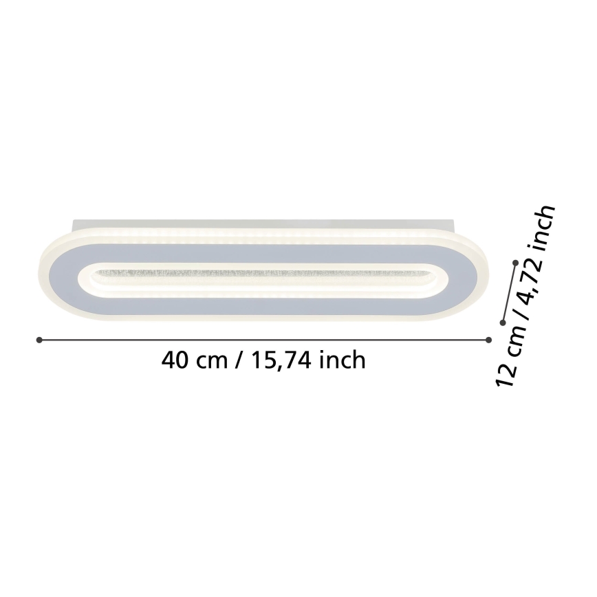 Eglo - LED Stenska svetilka LED/12W/230V 4000K bela