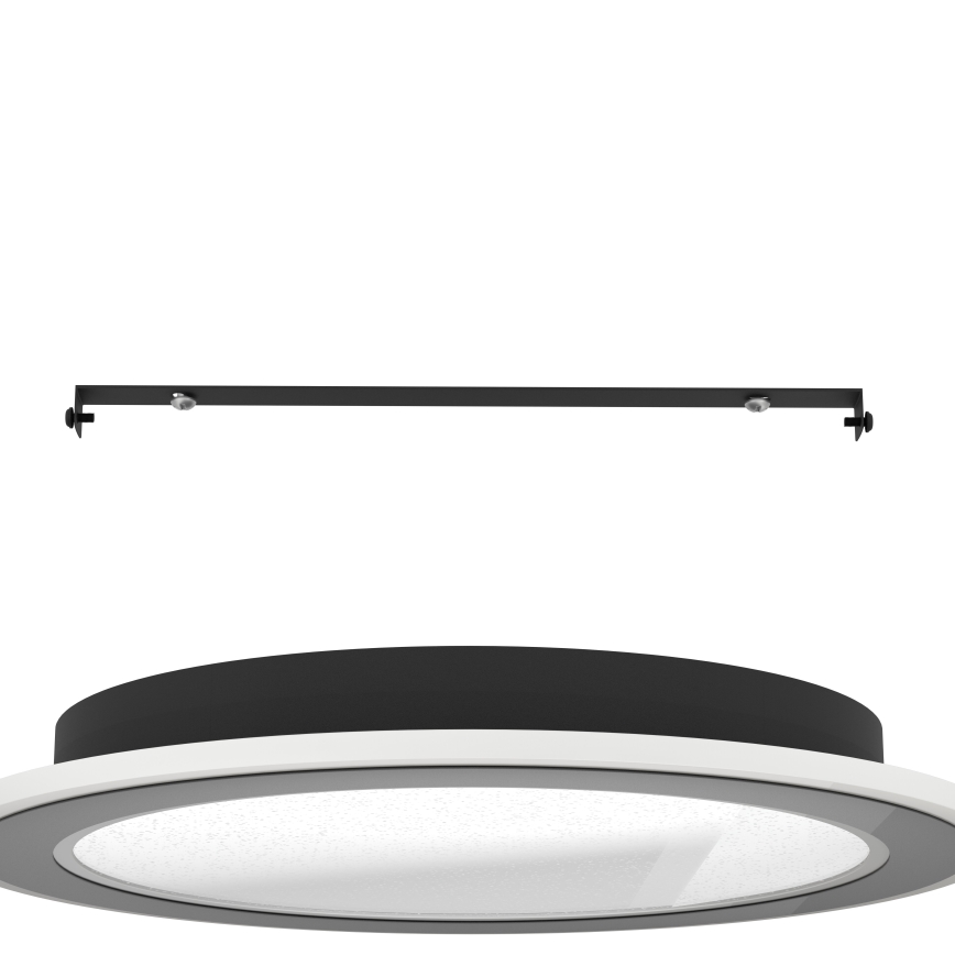 Eglo - LED Zatemnitvena stropna svetilka LED/20W/230V 2700-6500K črna + Daljinski upravljalnik