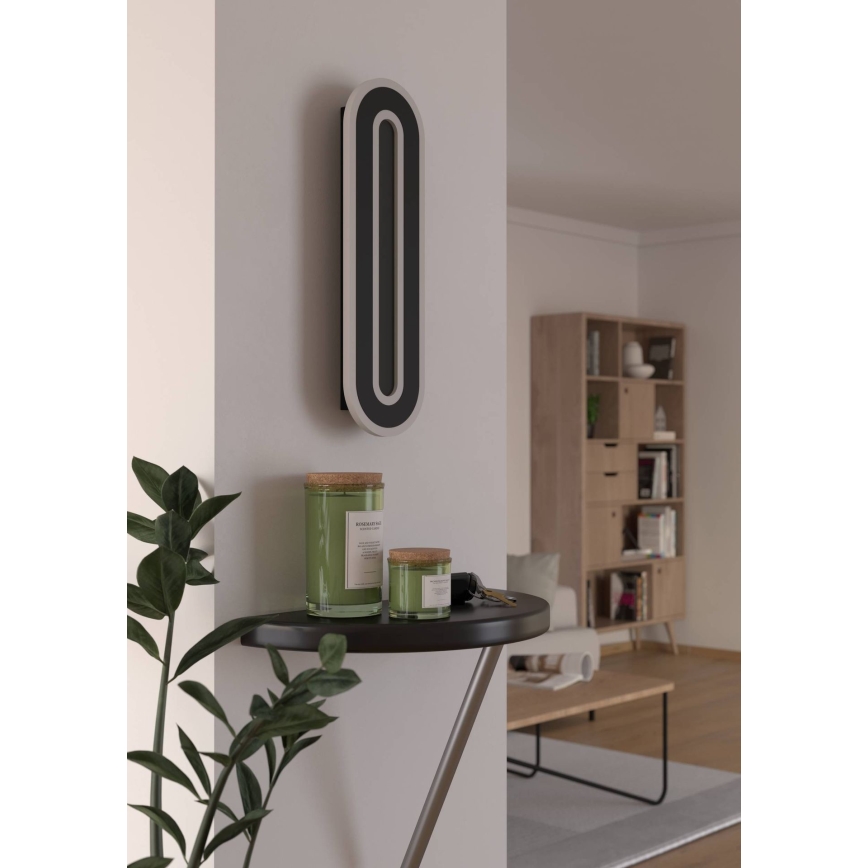 Eglo - LED Stenska svetilka LED/12W/230V 4000K črna