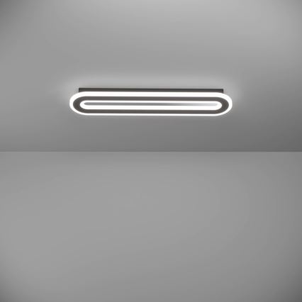 Eglo - LED Zatemnitvena stropna svetilka LED/20W/230V 2700-6500K črna + Daljinski upravljalnik