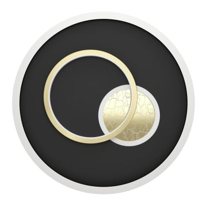 Eglo - LED stropna svetilka, LED 14 W/230 V + LED 8,5 W, Ø 38 cm, črna/zlata