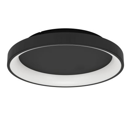 Eglo - LED Zatemnitvena stropna svetilka LED/12W/230V 2700-6500K črna + Daljinski upravljalnik