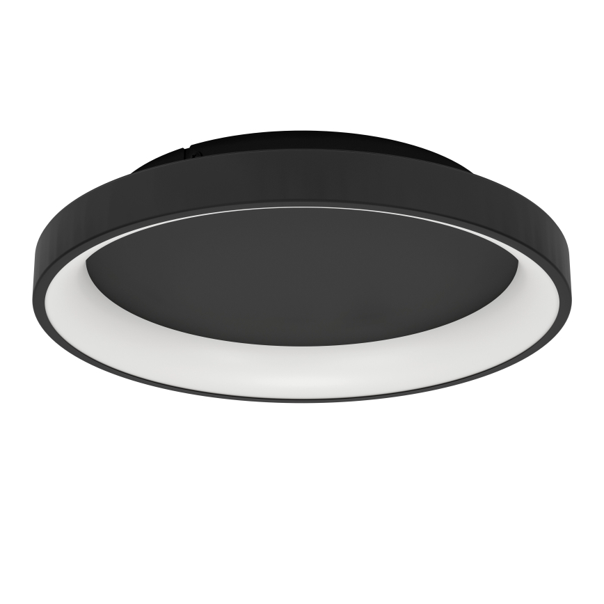 Eglo - LED Zatemnitvena stropna svetilka LED/12W/230V 2700-6500K črna + Daljinski upravljalnik