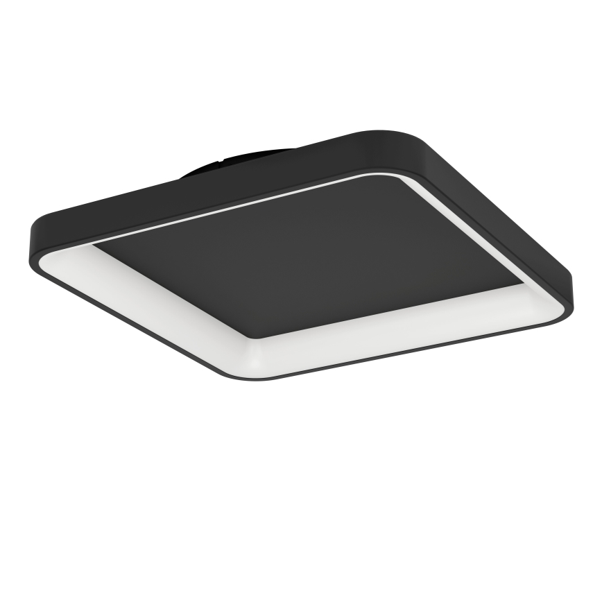 Eglo - LED Zatemnitvena stropna svetilka LED/12W/230V 2700-6500K črna + Daljinski upravljalnik