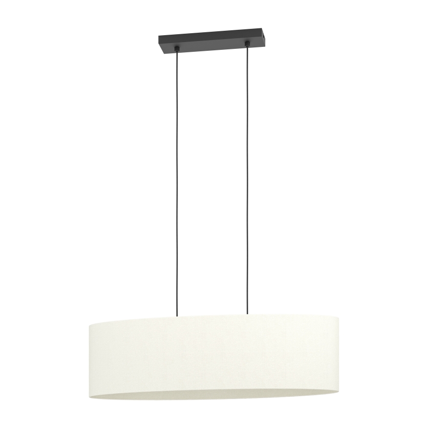 Eglo - Lestenec na vrvici 2xE27/60W/230V bela