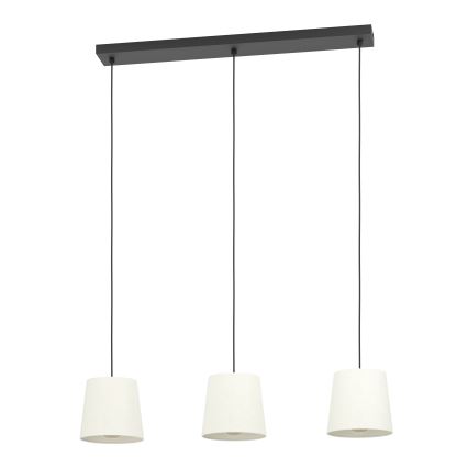 Eglo - Lestenec na vrvici 3xE27/60W/230V bela