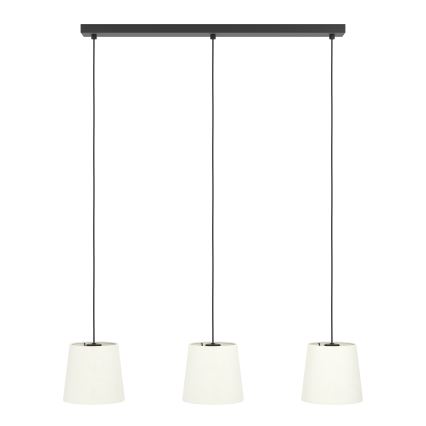 Eglo - Lestenec na vrvici 3xE27/60W/230V bela