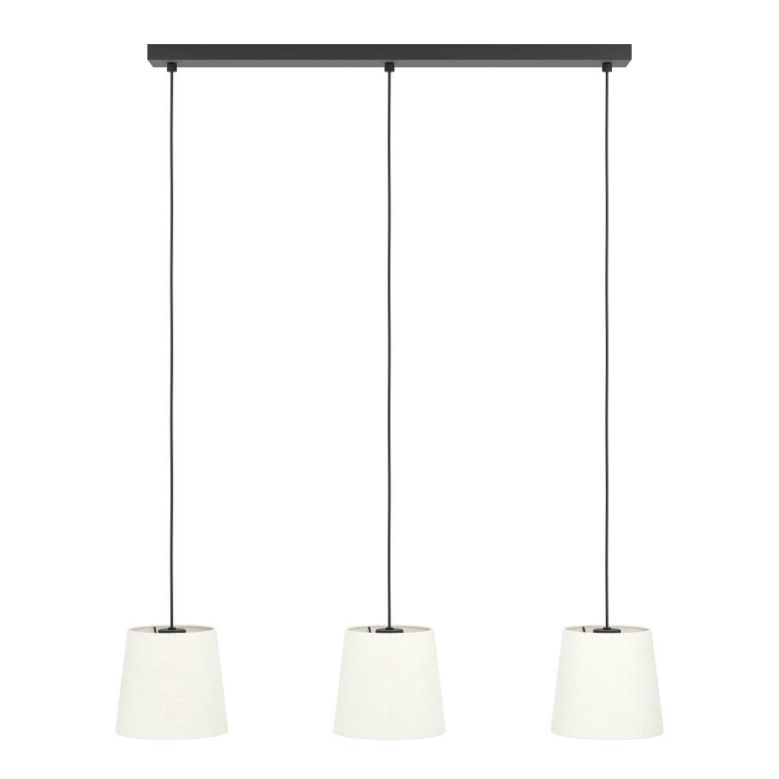 Eglo - Lestenec na vrvici 3xE27/60W/230V bela