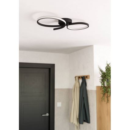 Eglo - LED Stropna svetilka LED/21W/230V 3000K črna