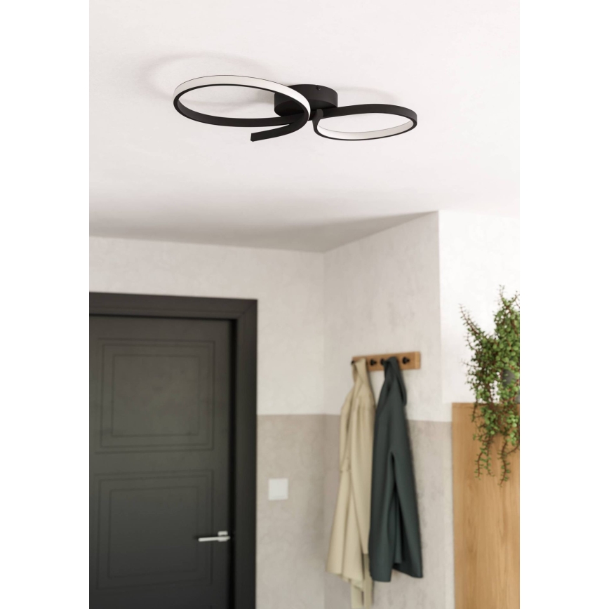 Eglo - LED Stropna svetilka LED/21W/230V 3000K črna