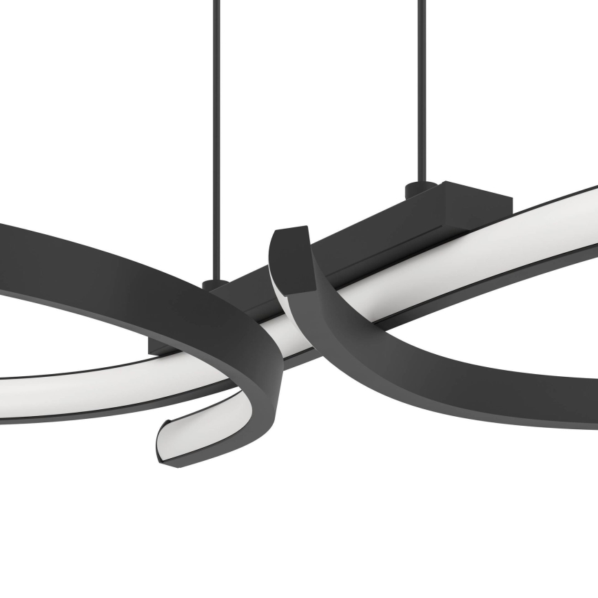 Eglo - LED Lestenec na vrvici LED/21W/230V 3000K črna