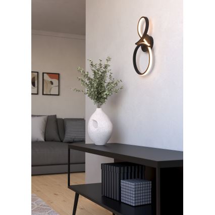 Eglo - LED Stenska svetilka LED/11,4W/230V 3000K črna