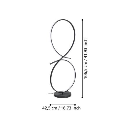 Eglo - LED Talna svetilka LED/20W/230V 3000K črna