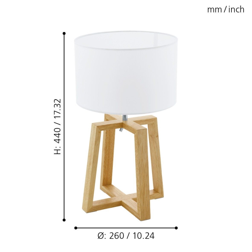Eglo - Namizna svetilka 1xE27/60W/230V - FSC certifikat