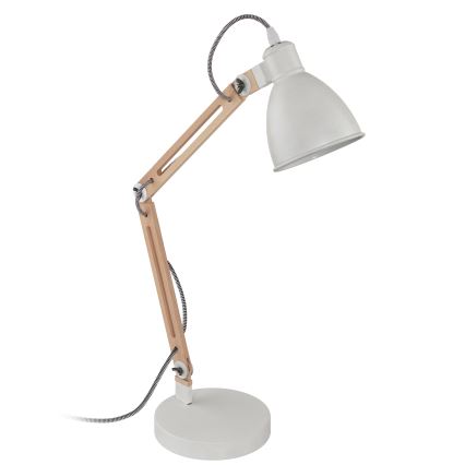Eglo - Namizna svetilka 1xE14/28W/230V bela - FSC certifikat