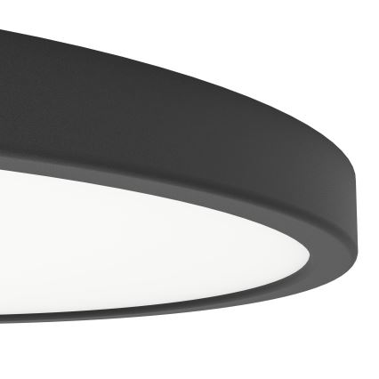 Eglo - LED stropna svetilka LED/17W/230V 2700/4000/6500K premer 38,9 cm črna