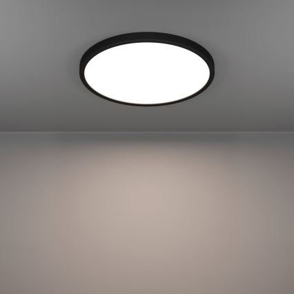 Eglo - LED stropna svetilka LED/17W/230V 2700/4000/6500K premer 38,9 cm črna