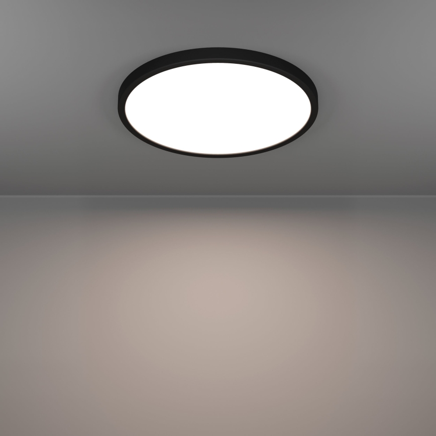 Eglo - LED stropna svetilka LED/17W/230V 2700/4000/6500K premer 38,9 cm črna