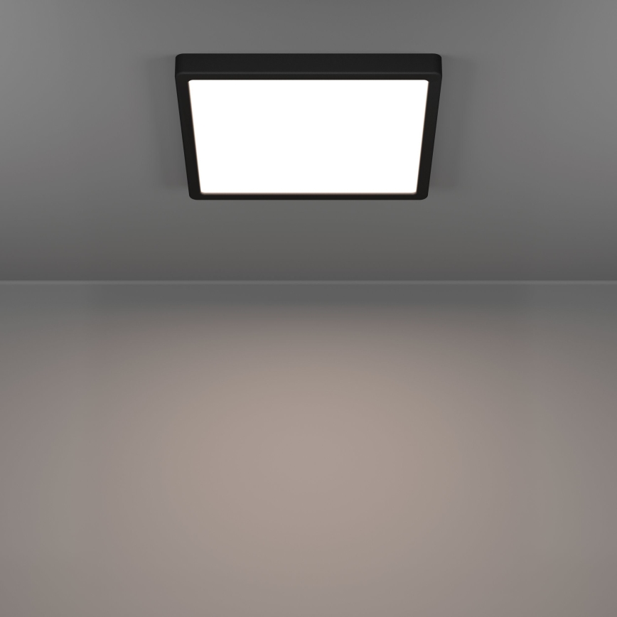 Eglo - stropna LED svetilka LED/13W/230V 2700/4000/6500K 29x29cm črna