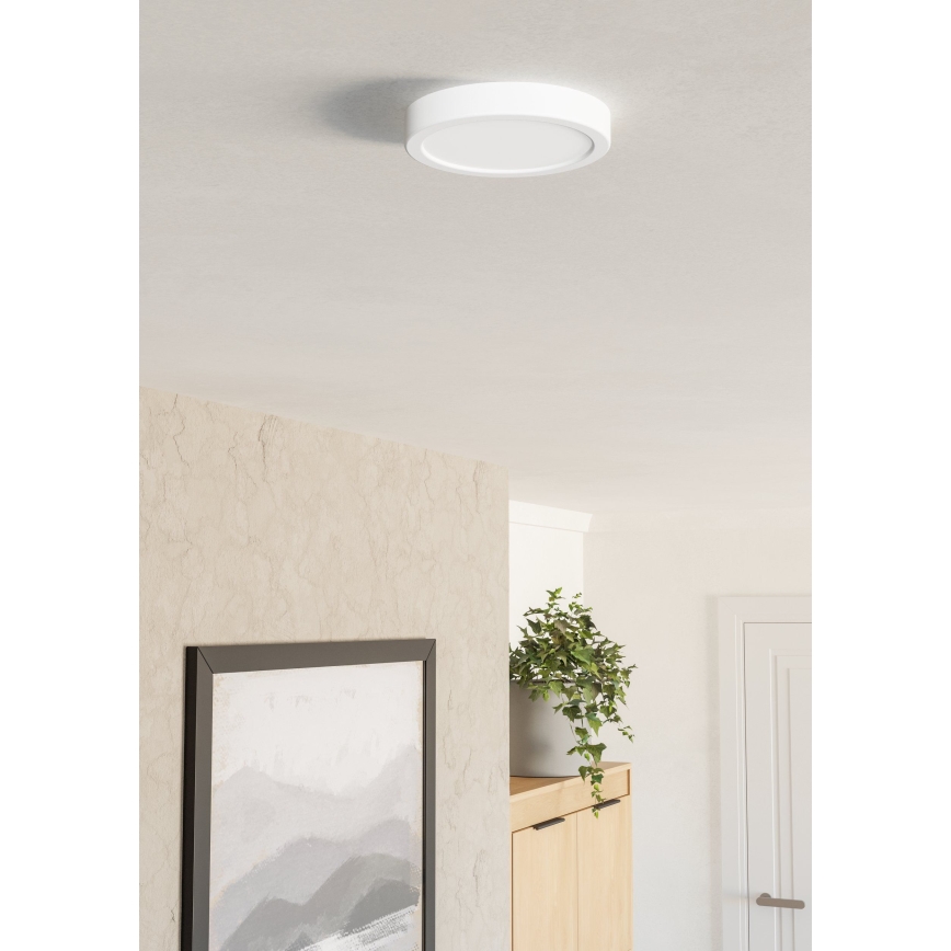 Eglo - LED stropna svetilka LED/7,5W/230V 2700/4000/6500K Ø 16,6 cm bela
